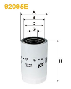 92095E Olejový filter WIX FILTERS