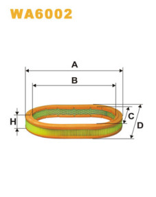 WA6002 Vzduchový filter WIX FILTERS