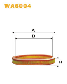 WA6004 Vzduchový filter WIX FILTERS