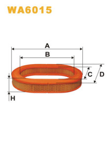 WA6015 Vzduchový filter WIX FILTERS