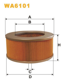 WA6101 Vzduchový filter WIX FILTERS