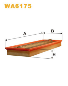 WA6175 Vzduchový filter WIX FILTERS