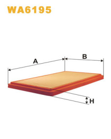 WA6195 Vzduchový filter WIX FILTERS