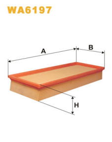 WA6197 Vzduchový filter WIX FILTERS