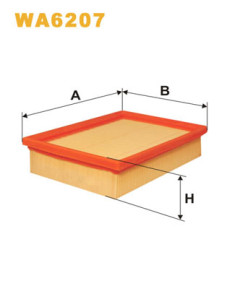 WA6207 Vzduchový filter WIX FILTERS