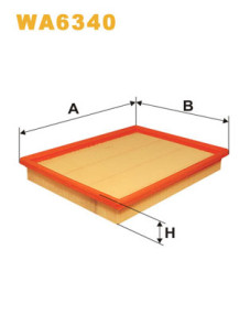 WA6340 Vzduchový filter WIX FILTERS