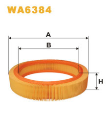 WA6384 Vzduchový filter WIX FILTERS