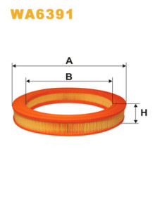 WA6391 Vzduchový filter WIX FILTERS