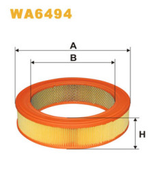 WA6494 Vzduchový filter WIX FILTERS