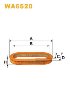 WA6520 Vzduchový filter WIX FILTERS