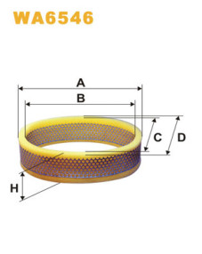 WA6546 Vzduchový filter WIX FILTERS