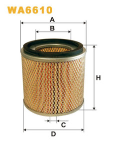 WA6610 Vzduchový filter WIX FILTERS