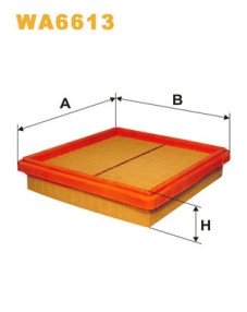 WA6613 Vzduchový filter WIX FILTERS