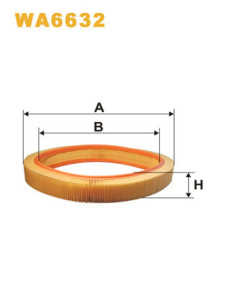 WA6632 Vzduchový filter WIX FILTERS