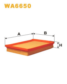 WA6650 Vzduchový filter WIX FILTERS