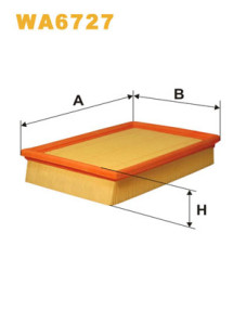 WA6727 Vzduchový filter WIX FILTERS