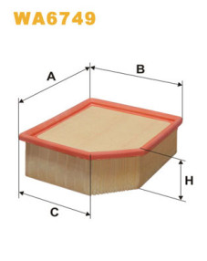 WA6749 Vzduchový filter WIX FILTERS