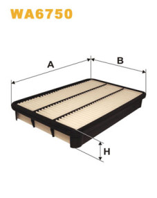 WA6750 Vzduchový filter WIX FILTERS