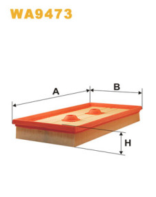 WA9473 Vzduchový filter WIX FILTERS