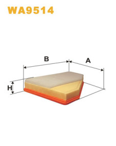 WA9514 Vzduchový filter WIX FILTERS