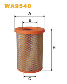 WA9540 Vzduchový filter WIX FILTERS