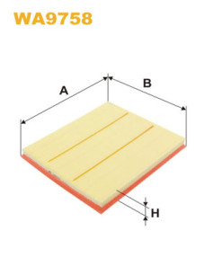 WA9758 Vzduchový filter WIX FILTERS