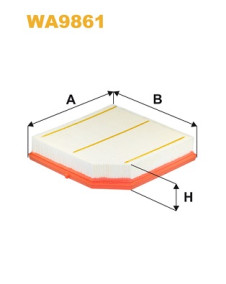 WA9861 Vzduchový filter WIX FILTERS