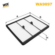 WA9897 Vzduchový filter WIX FILTERS