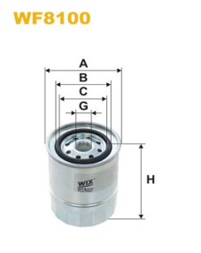 WF8100 Palivový filter WIX FILTERS