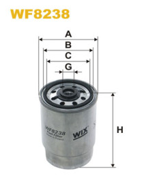 WF8238 Palivový filter WIX FILTERS