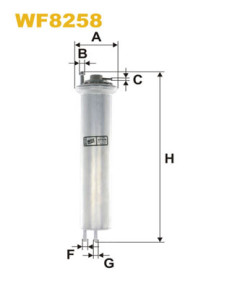 WF8258 Palivový filter WIX FILTERS