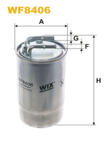 WF8406 Palivový filter WIX FILTERS