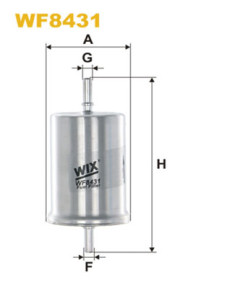 WF8431 Palivový filter WIX FILTERS
