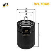 WL7068 Olejový filter WIX FILTERS