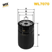 WL7070 Olejový filter WIX FILTERS