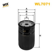 WL7071 Olejový filter WIX FILTERS
