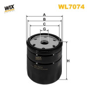 WL7074 Olejový filter WIX FILTERS