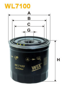WL7100 Olejový filter WIX FILTERS