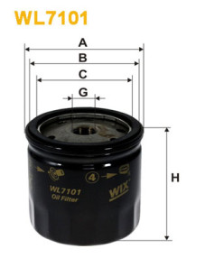 WL7101 Olejový filter WIX FILTERS