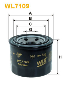 WL7109 Olejový filter WIX FILTERS