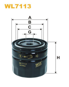 WL7113 Olejový filter WIX FILTERS