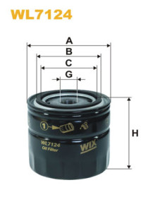 WL7124 Filter pracovnej hydrauliky WIX FILTERS