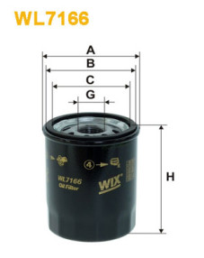 WL7166 Olejový filter WIX FILTERS