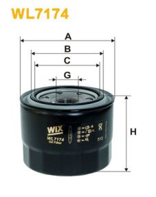 WL7174 Olejový filter WIX FILTERS