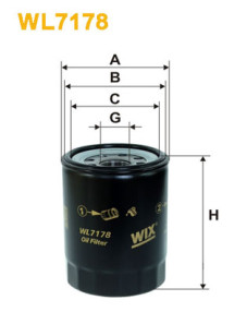WL7178 Olejový filter WIX FILTERS