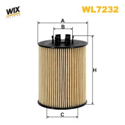 WL7232 Olejový filter WIX FILTERS