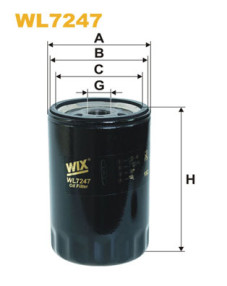 WL7247 Olejový filter WIX FILTERS