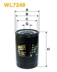 WL7249 Olejový filter WIX FILTERS
