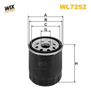 WL7252 Olejový filter WIX FILTERS