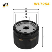 WL7254 Olejový filter WIX FILTERS